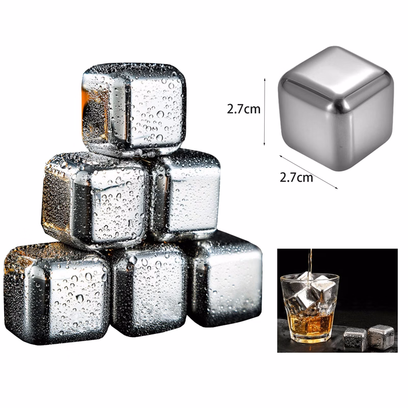 304 Stainless Steel Ice Cubes