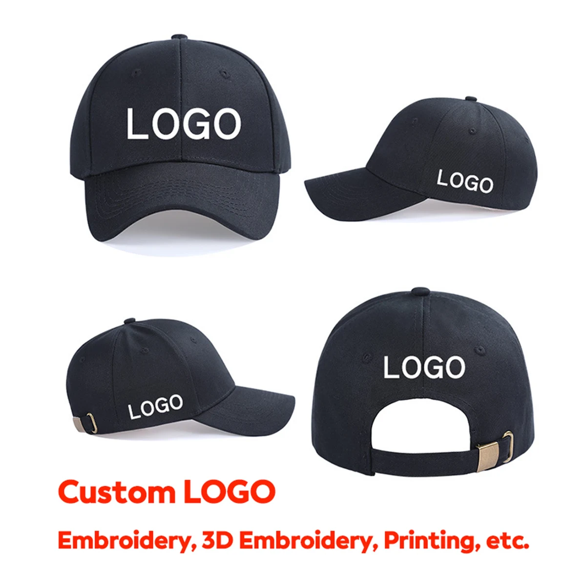 Cotton Twill Cap with Buckle Closure 1