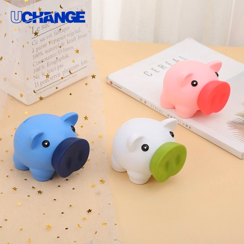 Large Nose Piggy Bank Playful Coin Saver for Desktop Display