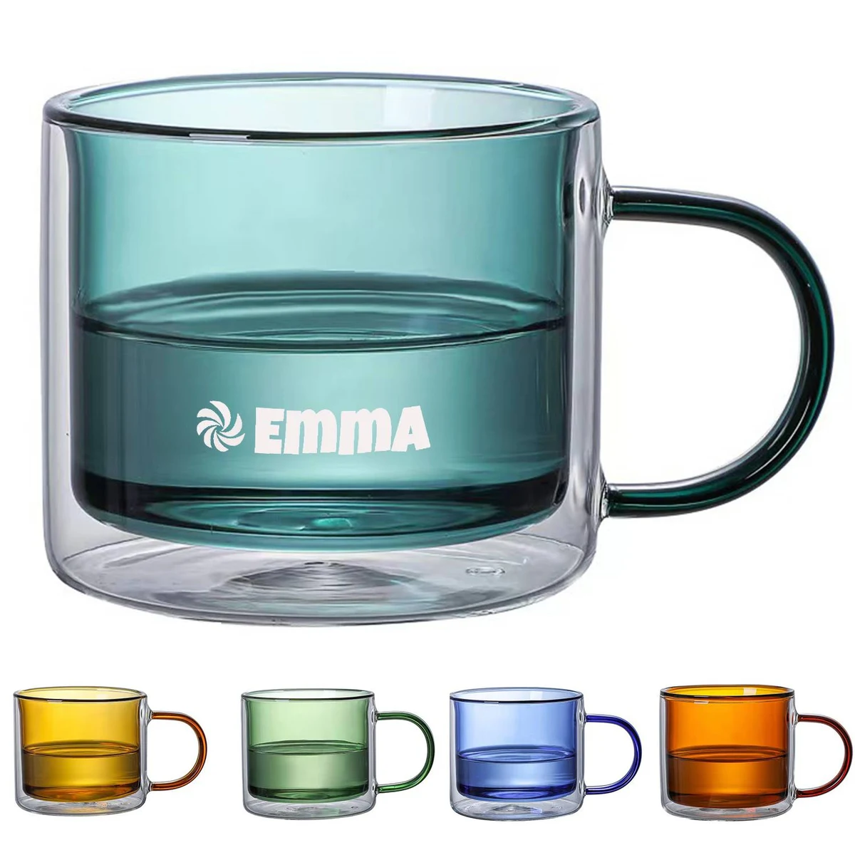 6.7oz Double Wall Glass Cup 1