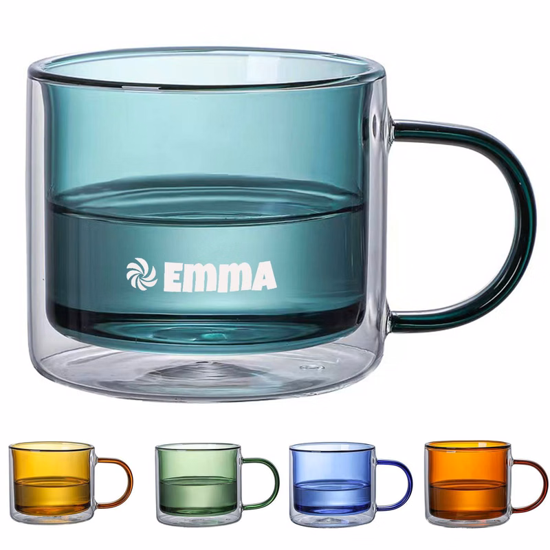6.7oz Double Wall Glass Cup