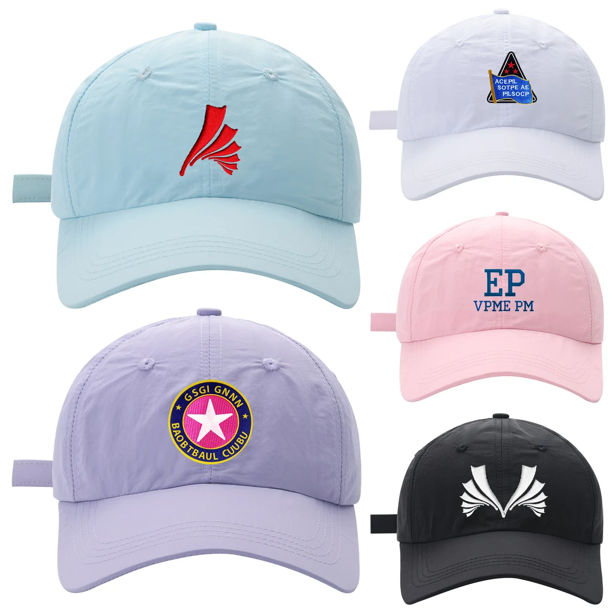 Moisture-Wicking Nylon Cap With Velcro Closure 1