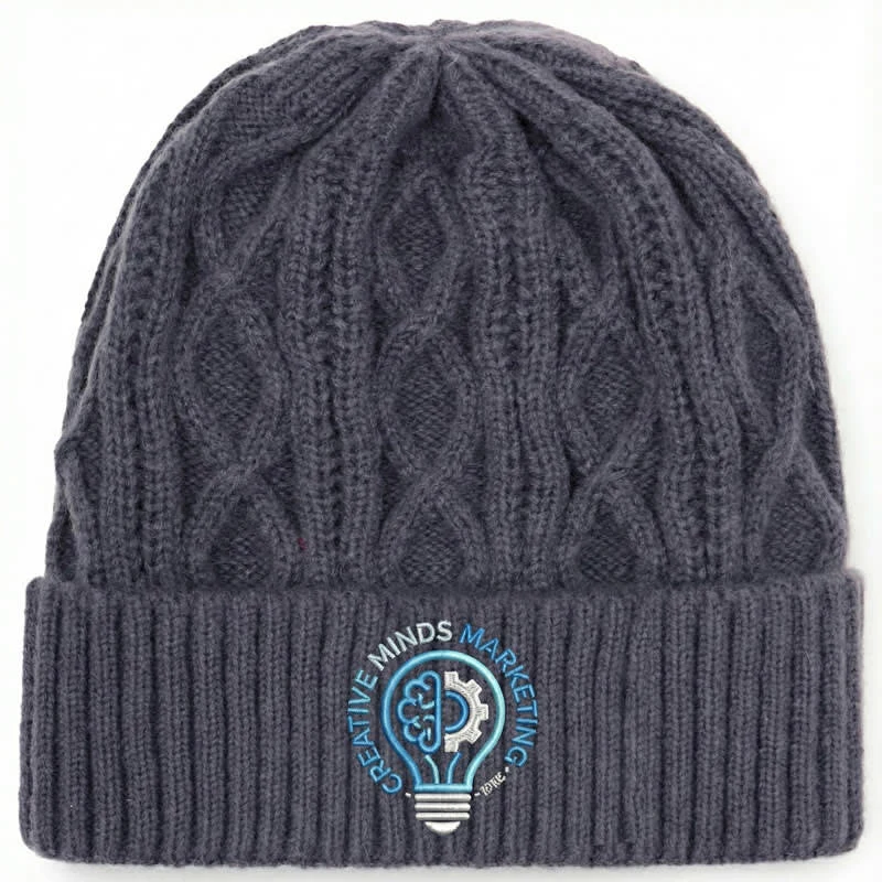 Custom Cable Knit Beanies 1