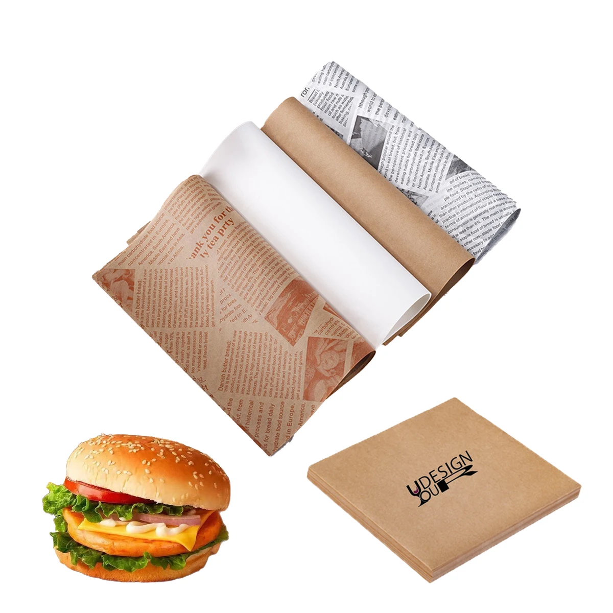 Hamburger Wrapping Paper 1