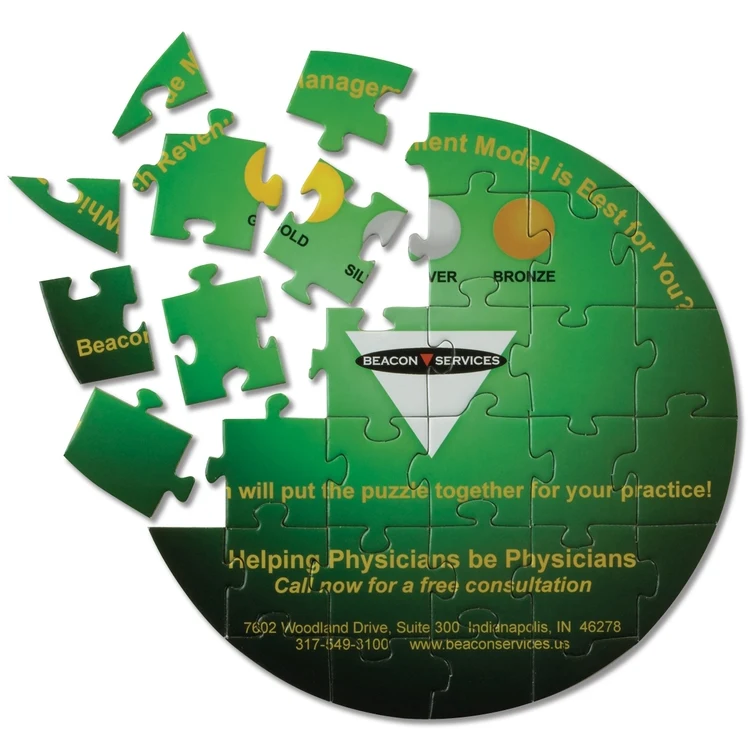32 Pieces - 8" Diameter - Medium Puzzle 1
