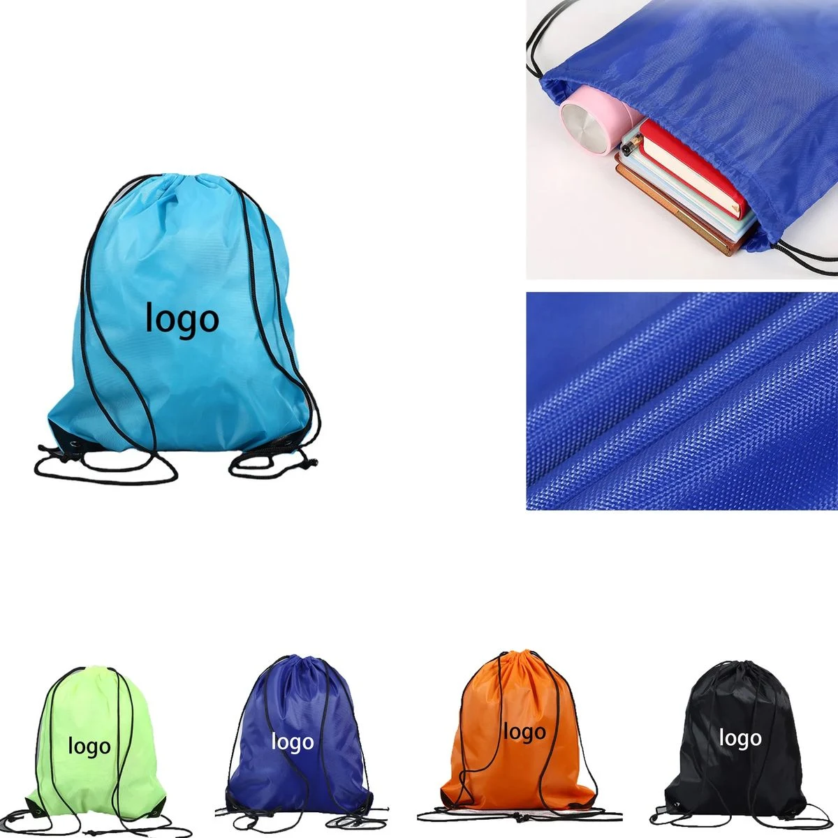 Lightweight Drawstring Backpack 1