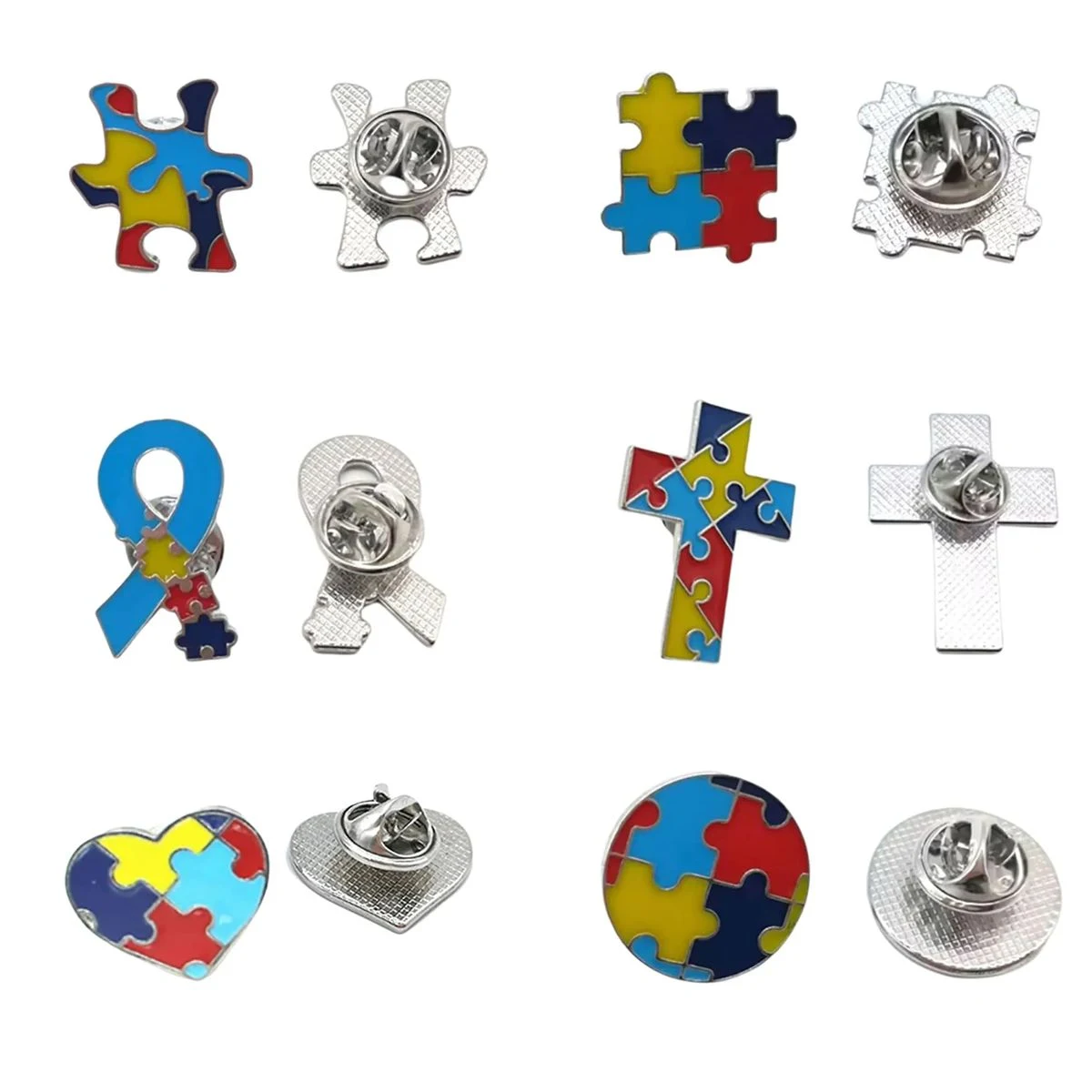 Autism Awareness Puzzle Piece Pin MOQ 30 1