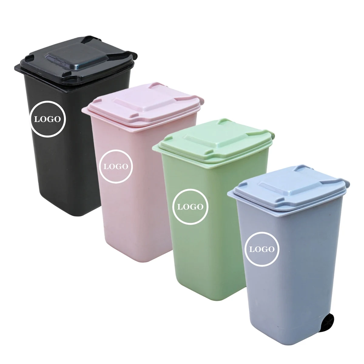 Mini Countertop Trash Can with Lid 1