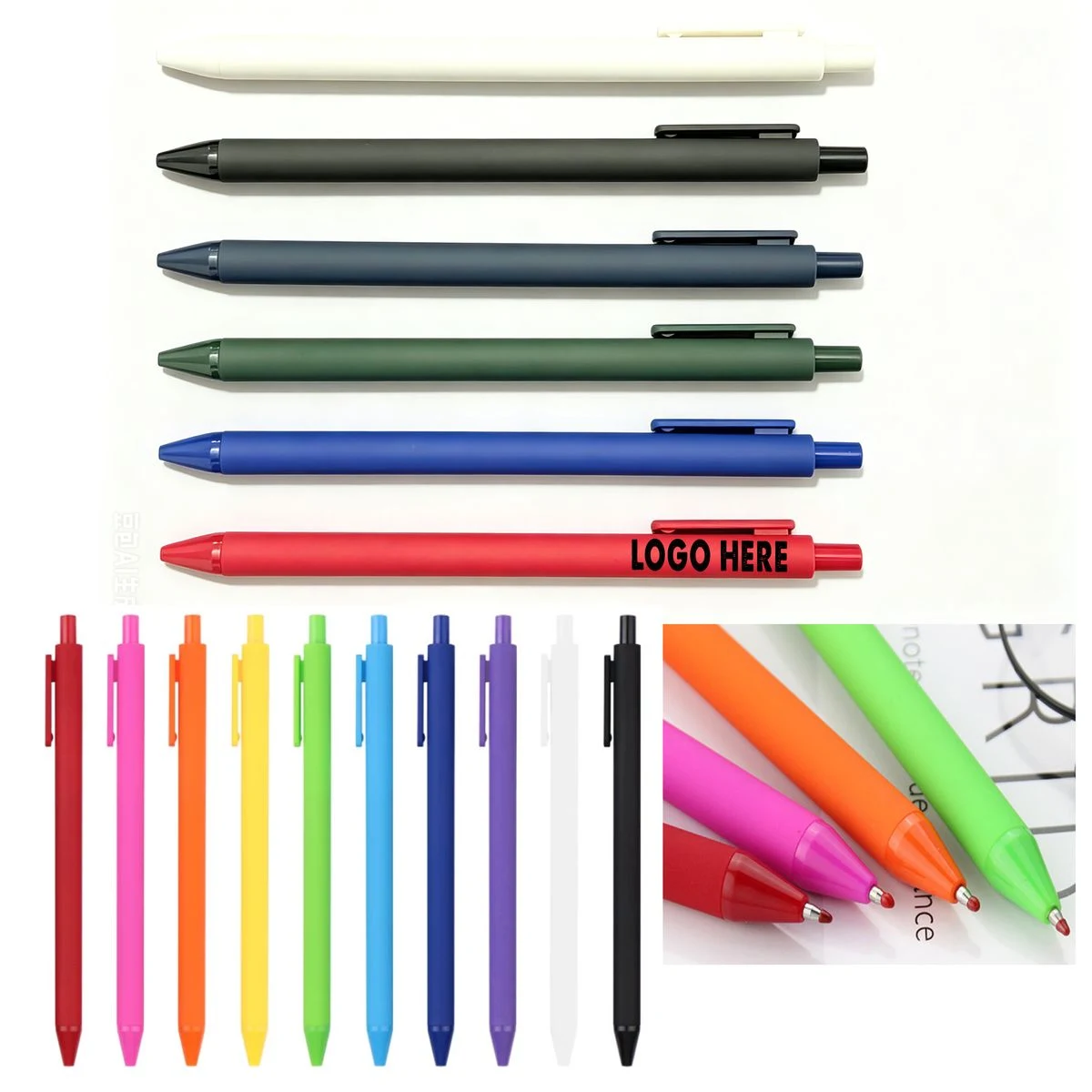 Eco-Friendly Single Color Logo Gel Pen 1