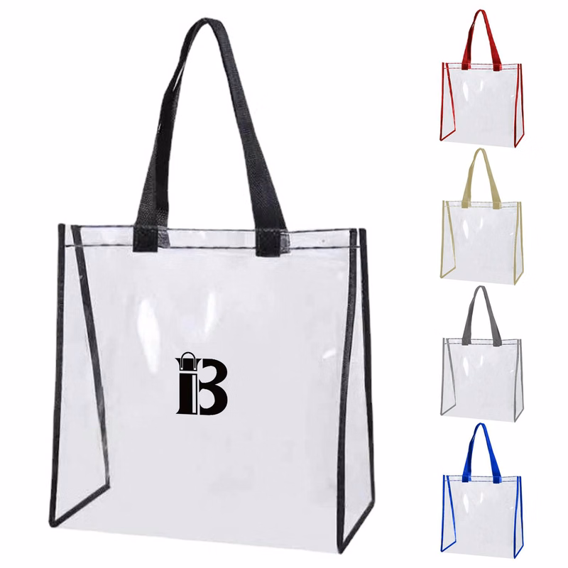 PVC Clear Stadium Open Tote Bag