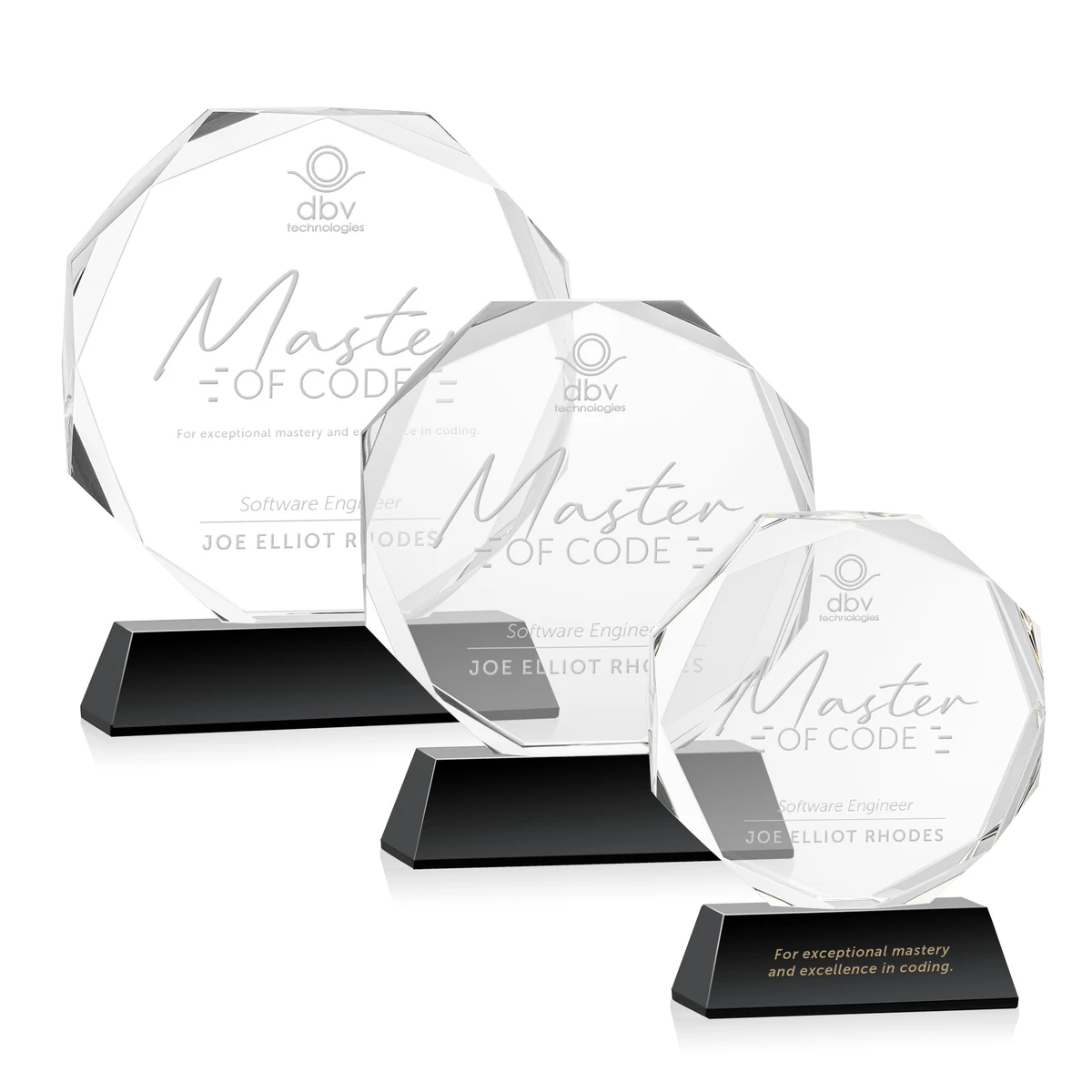 Acadian Award on Newhaven Base - Black 1