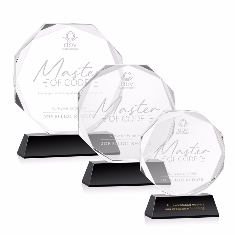 Acadian Award on Newhaven Base - Black