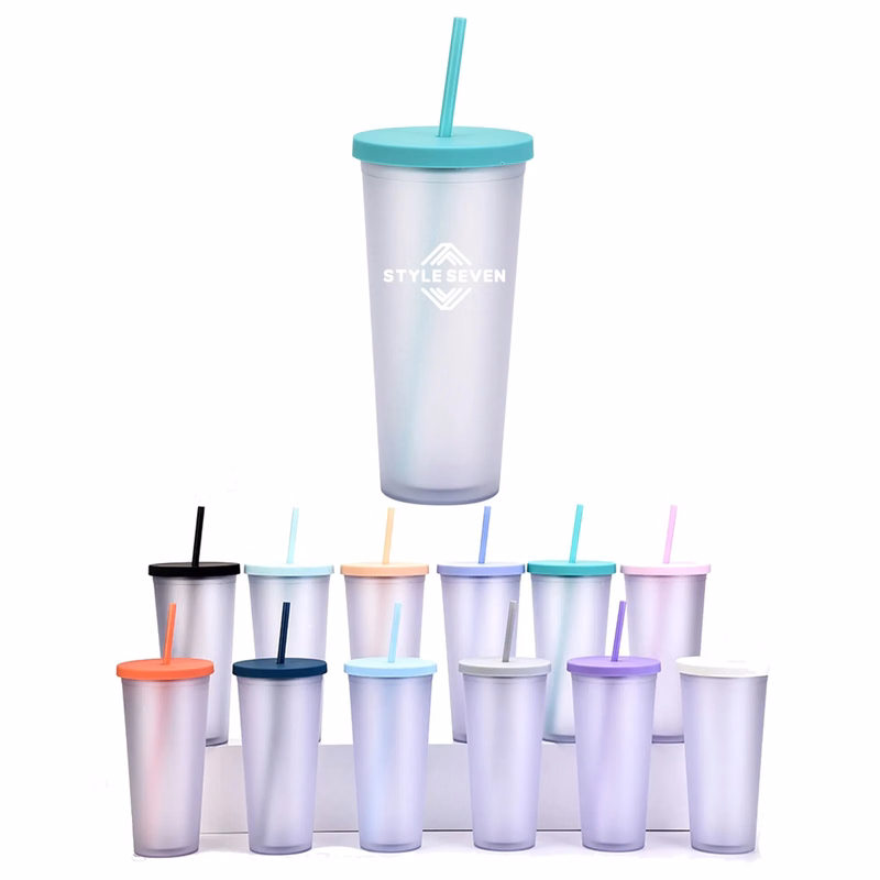 Plastic Straw Cup