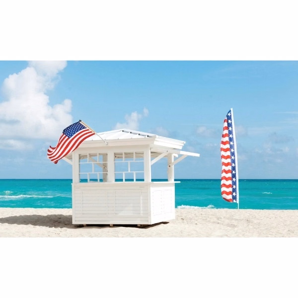8' x 2' Stock Advertising Feather Flag