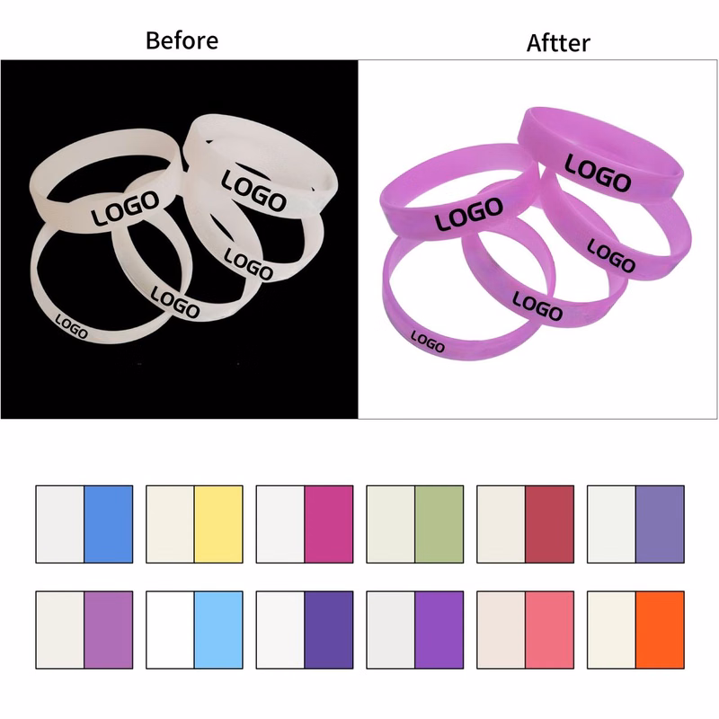 Customizable Sun Alert Photochromic Silicone Band For Events