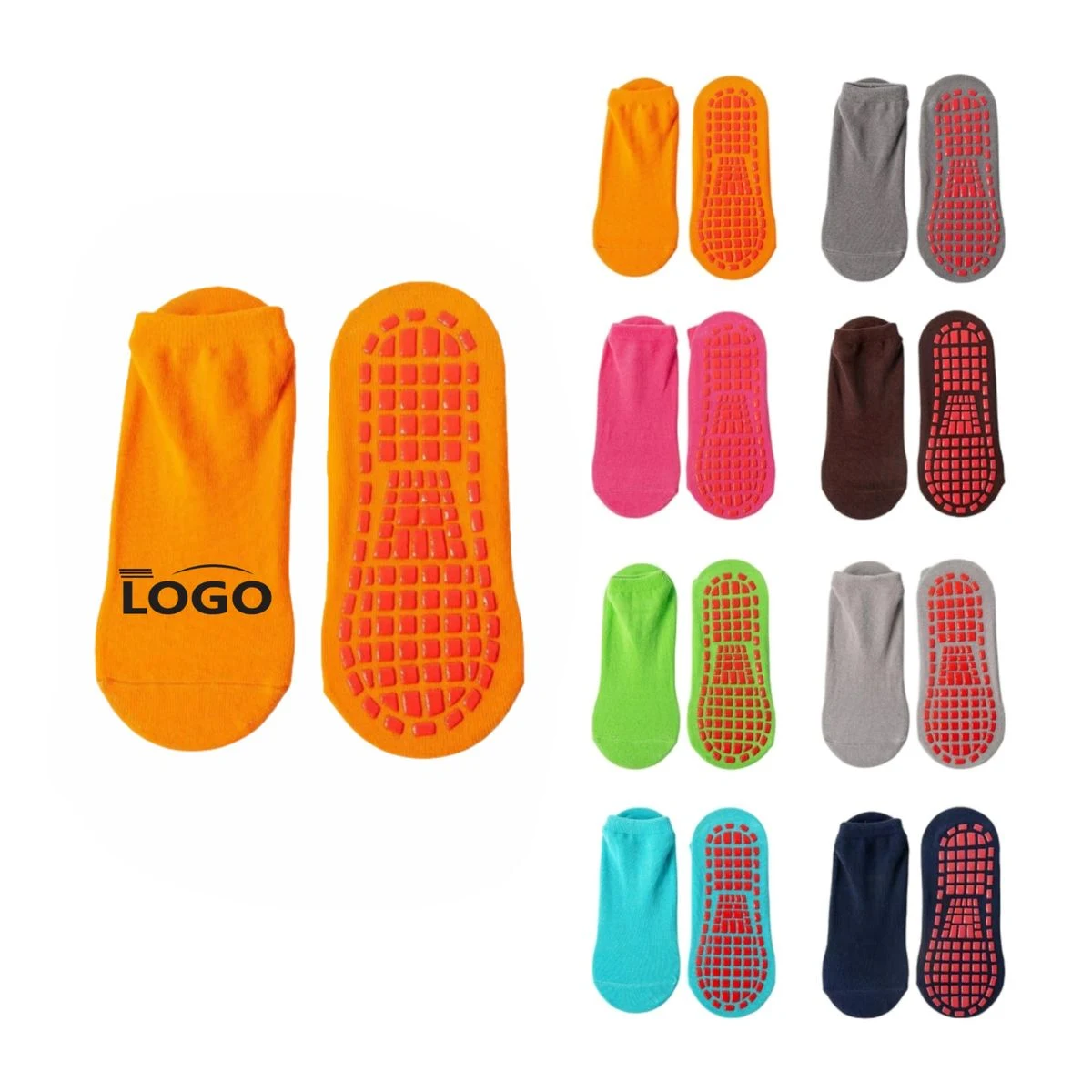 Polycotton Non Slip Socks 1