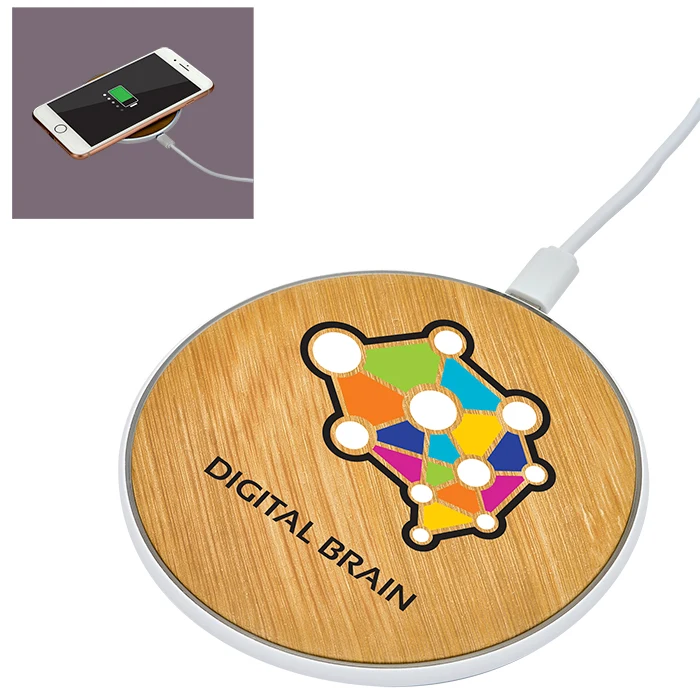Bamboo Print Wireless Charger 1