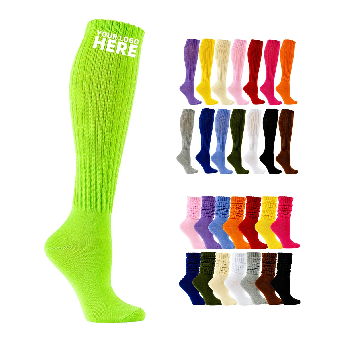 Women'S Fall Winter Scrunchy Socks 1