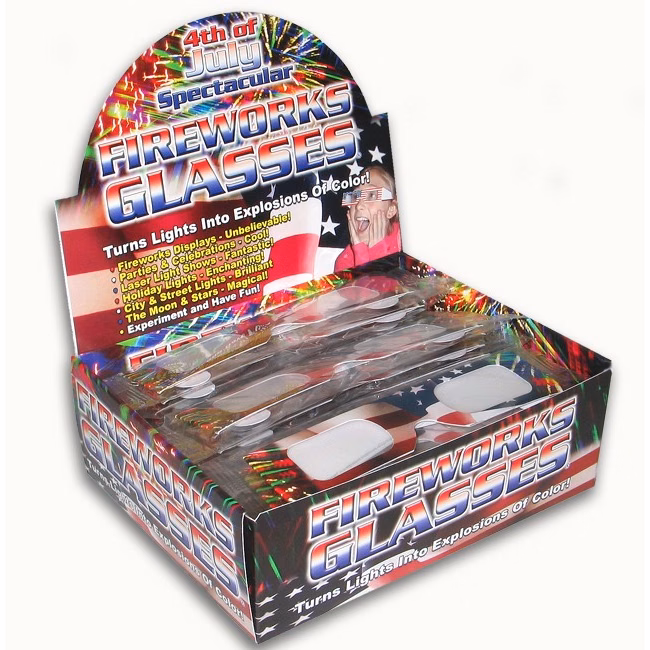 Fireworks Glasses - American Flag #2 - Retail Displays