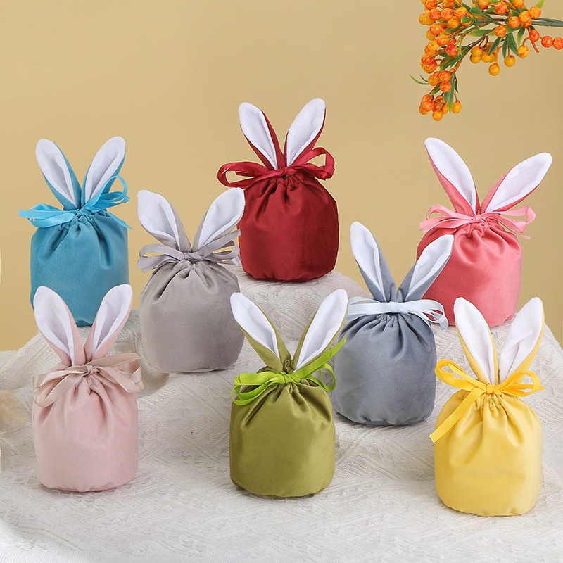 Easter Bunny Velvet Bundle Pocket