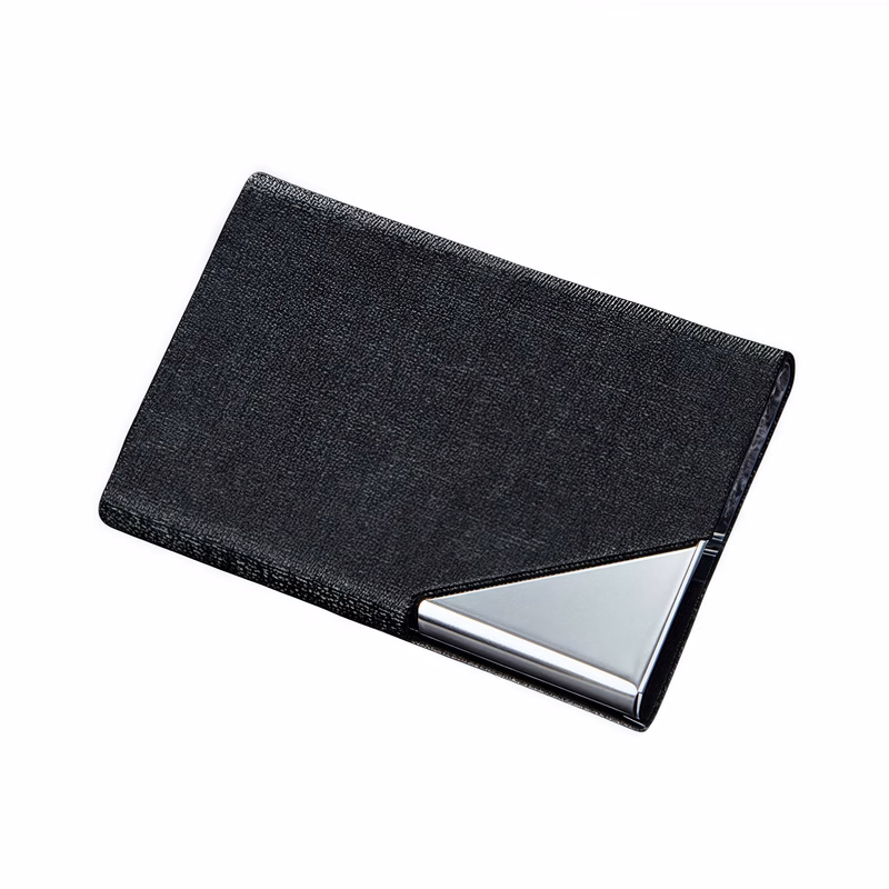 Stainless Steel Business Card Holder with Strong Magnetic Closure