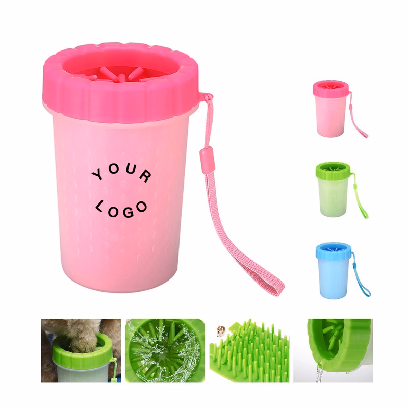 Pet Paw Cleaner Cup with Silicone Bristles