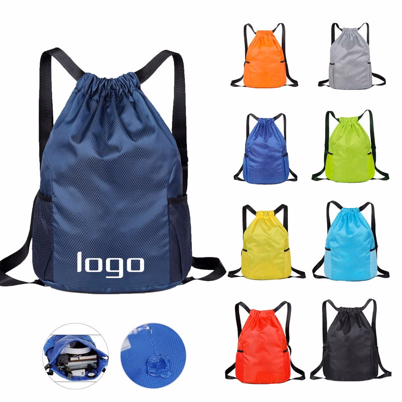 Water-repellent Drawstring Backpack