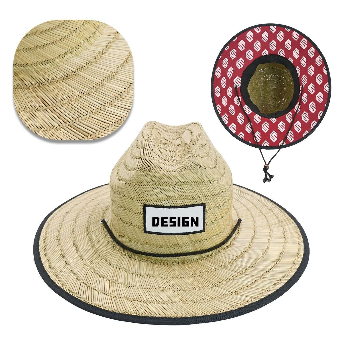 Full Color Imprint Beach Sun Straw Hat 1