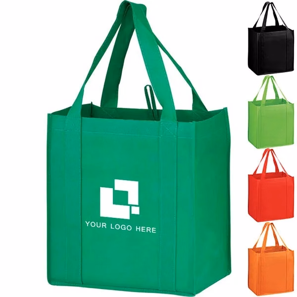 Non-woven Grocery Tote- 12x13x8