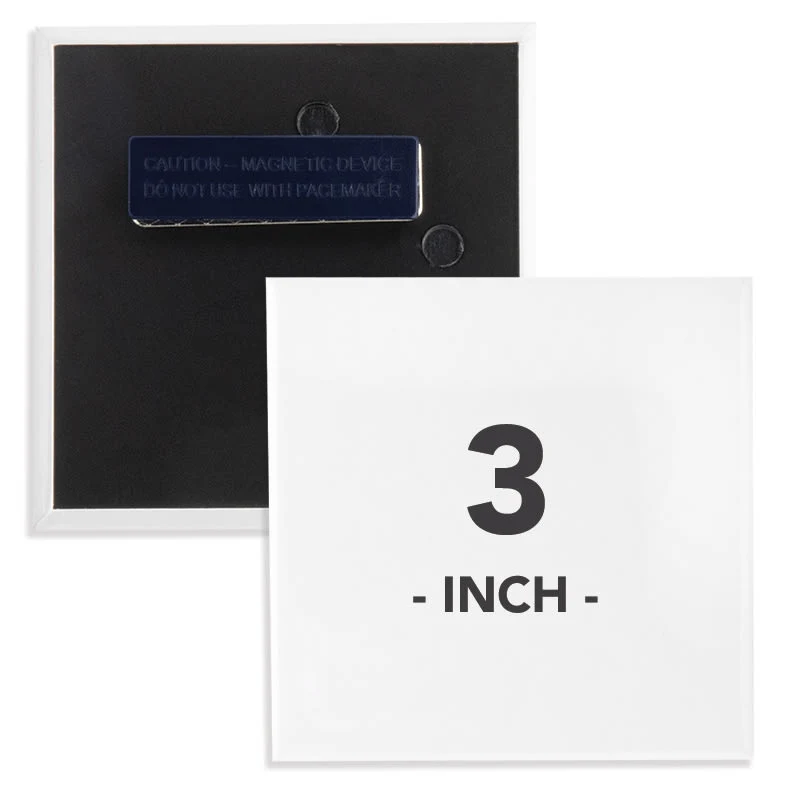 3 Inch Square Wearable Clothing Magnet Buttons 1