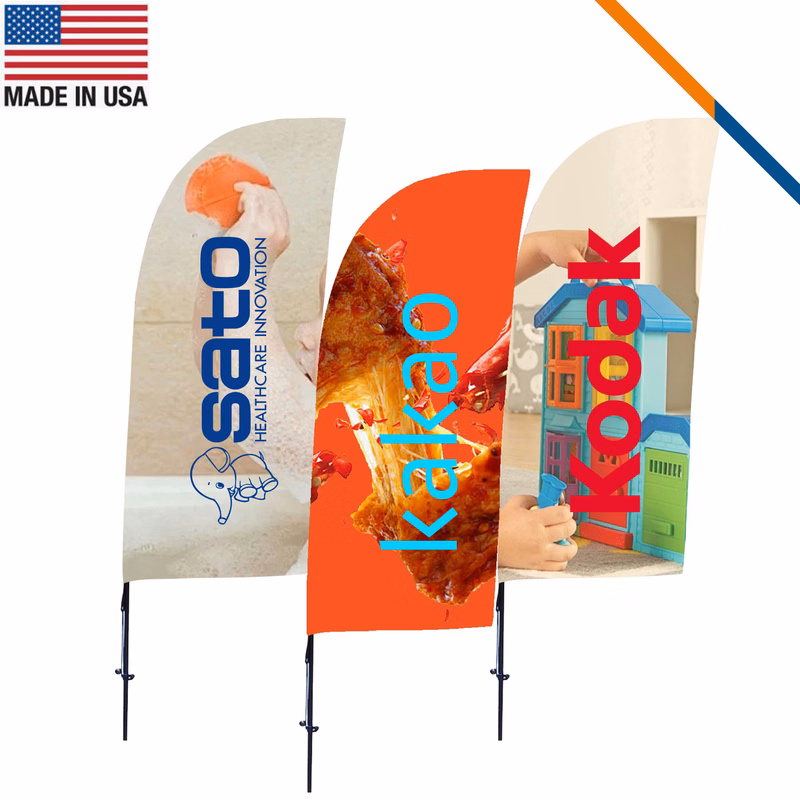 7' Fovie Double-Sided Straight Flag
