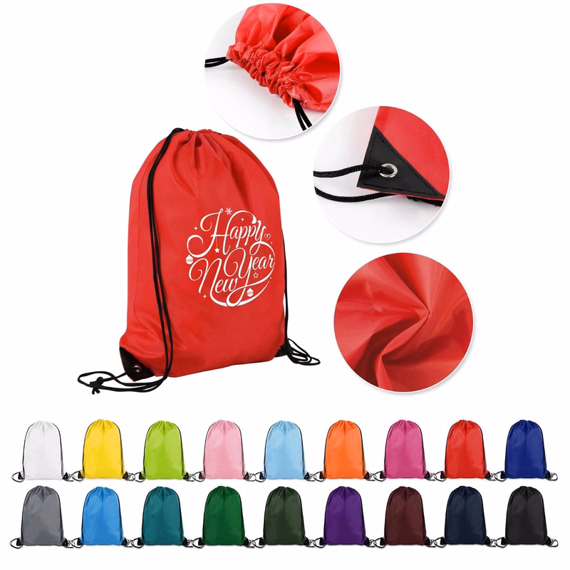 210D Polyester Drawstring Backpack(13 1/2" x 16 1/2")