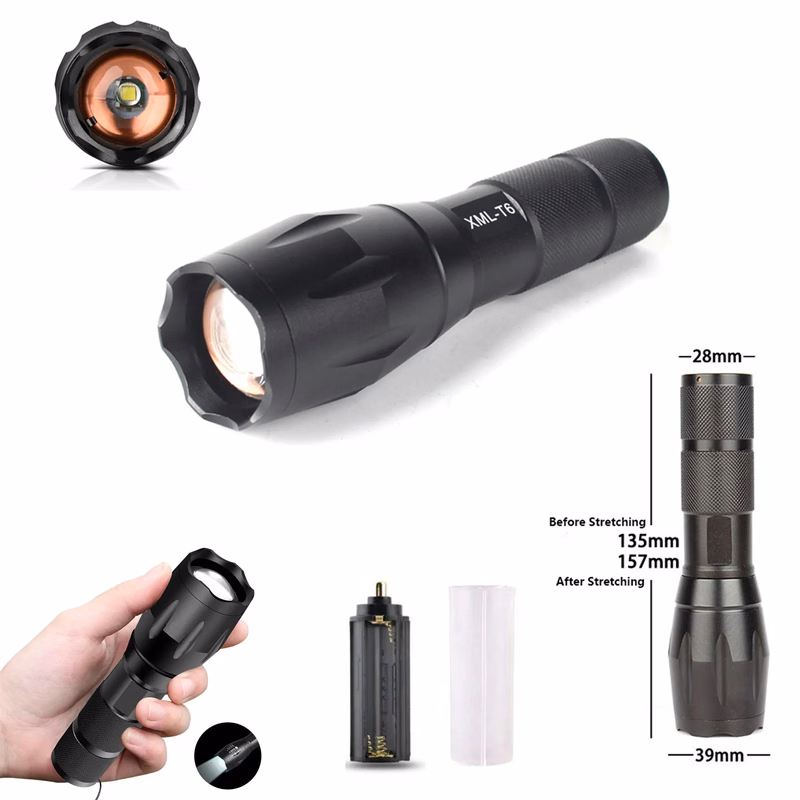 Telescopic Zoom LED Flashlight