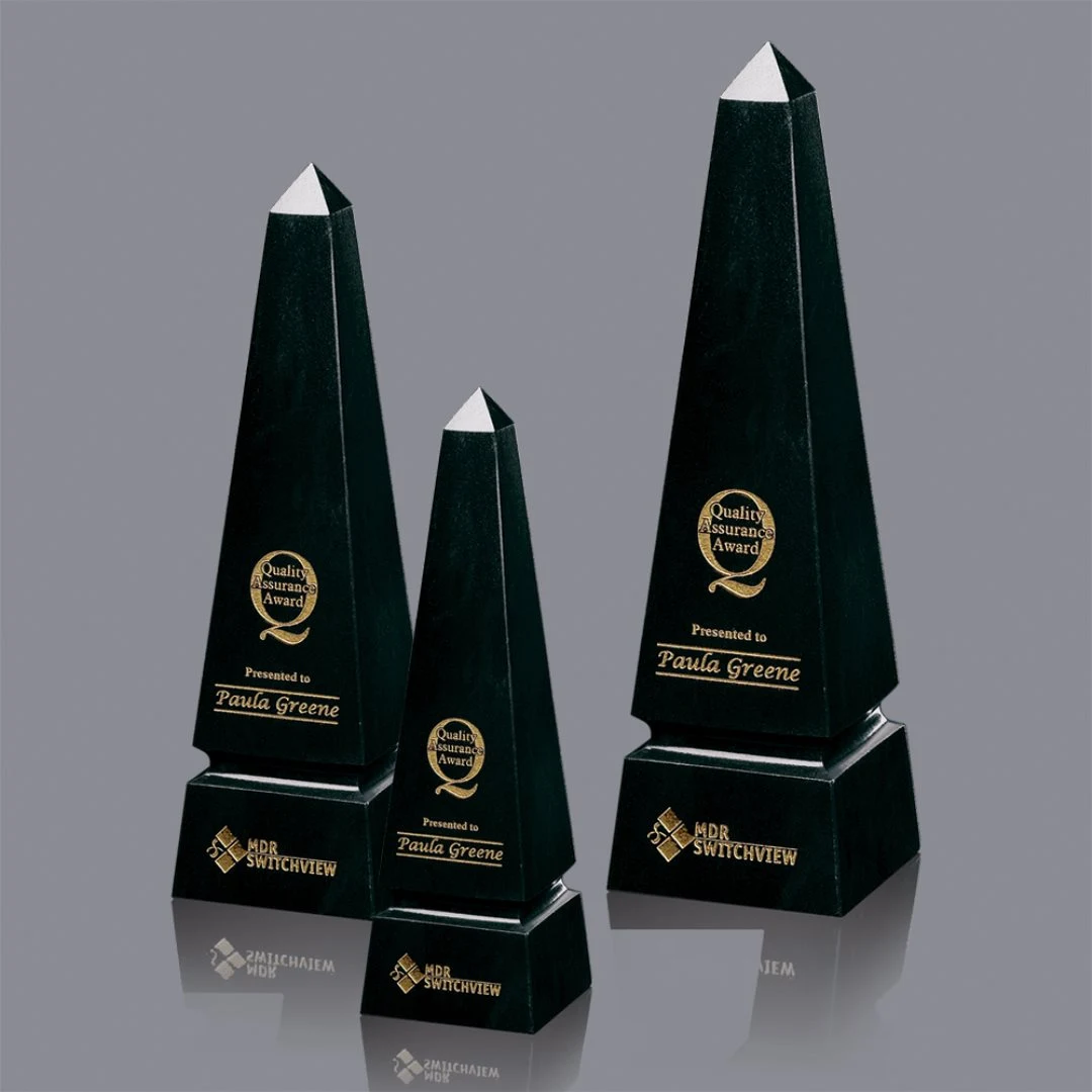 Marble Grooved Obelisk Award 1