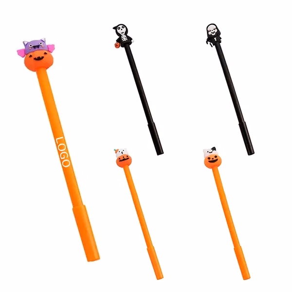 Halloween Pumpkin Ghost Bat Pens with Spooky Stationery Set