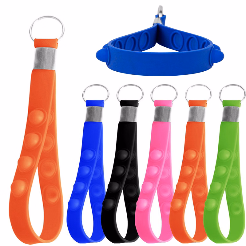 Push Pop Sensory Silicone Bracelet Keychain