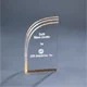 4" x 7" Gold Wave Acrylic Trophy Award 1