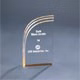 4" x 7" Gold Wave Acrylic Trophy Award