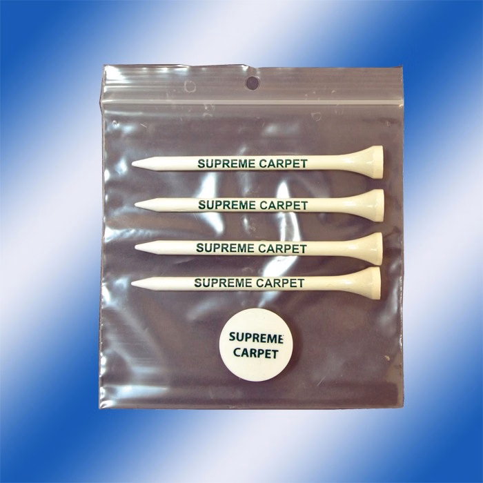 Pro Elite Premium Poly Bag Pack w/ 4 Tees & 1 Quarter Size Marker