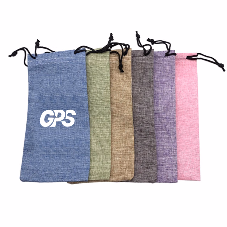 Linen Sunglass Drawstring Pouch
