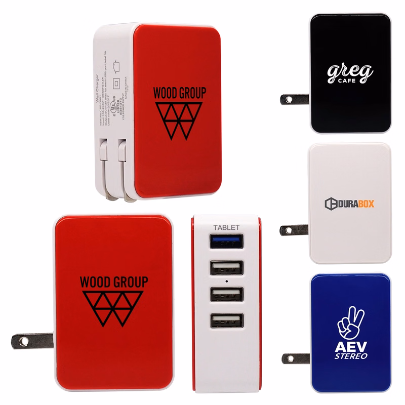 UL 4 PORT USB FOLDING WALL CHARGER