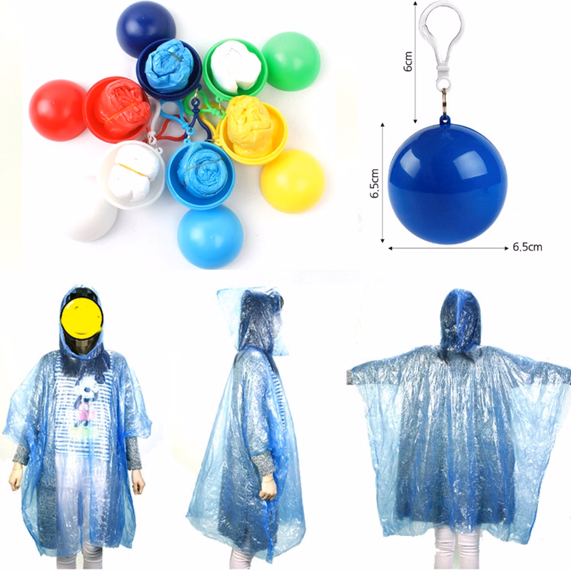 Disposable Plastic Ball Raincoats