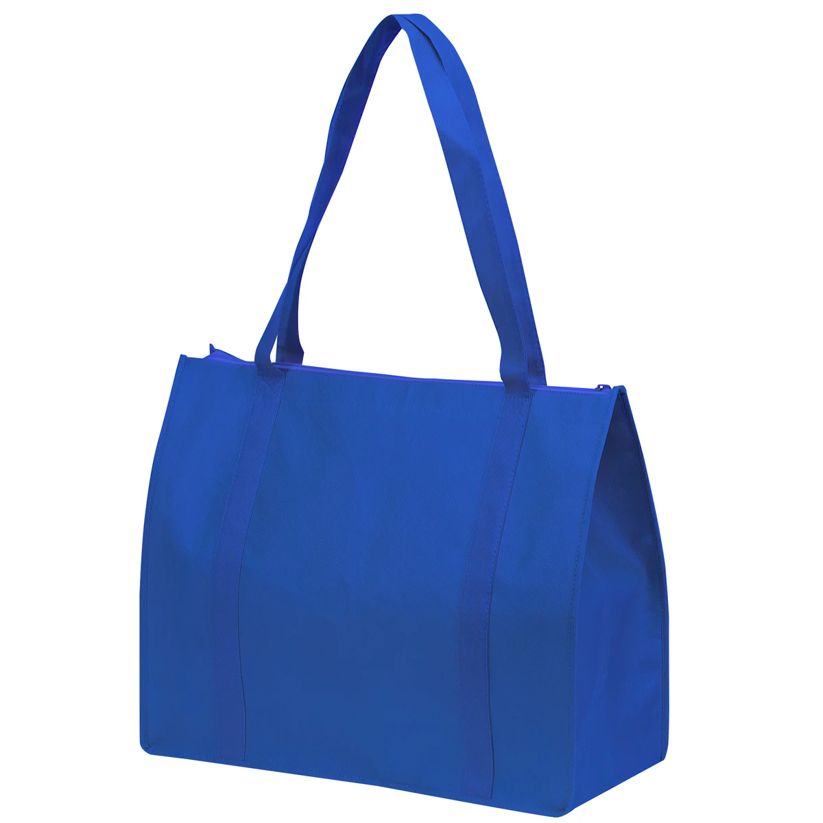 Non Woven Tote Bag with Zipper and Fabric Covered Bottom 1