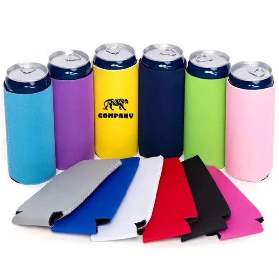Custom Can Cooler Sleeve, custom koozie with logo imprint 1