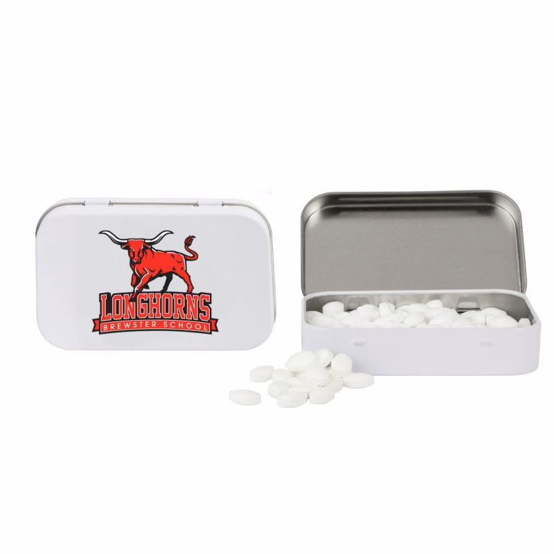 Rectangular Tin with Football Shaped Mints