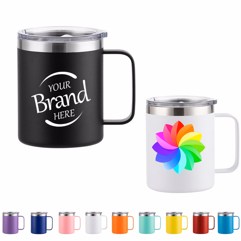 12oz Stainless Steel Insulated Mug with Handle