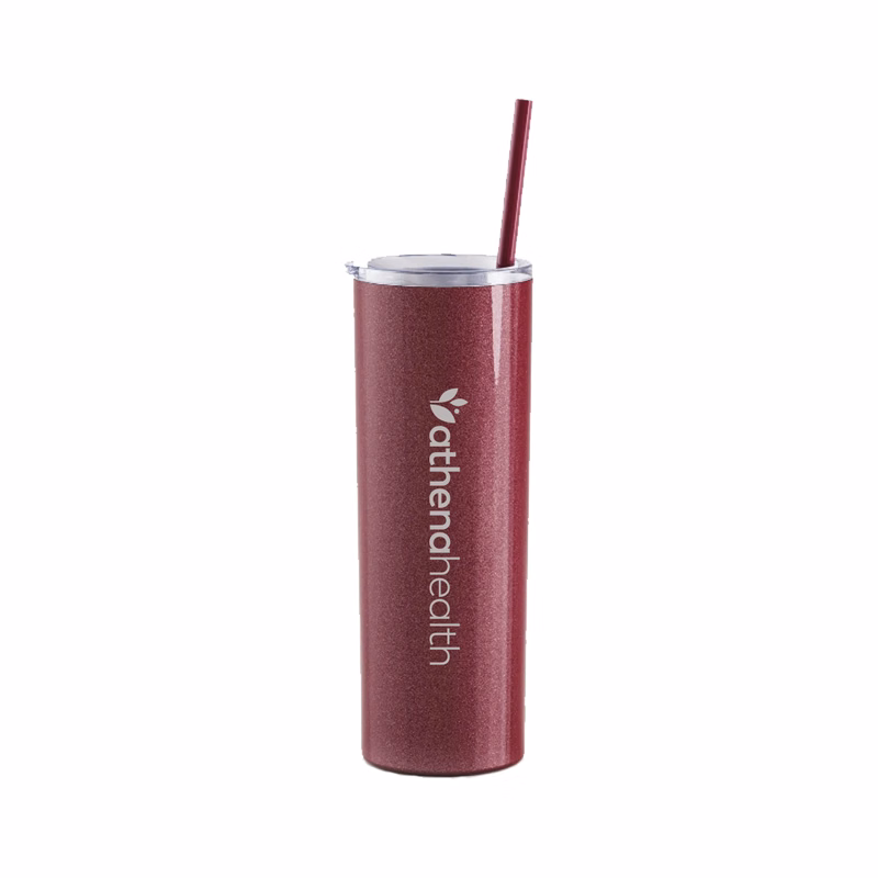 20 Oz. Maars Glitter Rosewood Skinny Steel Tumbler