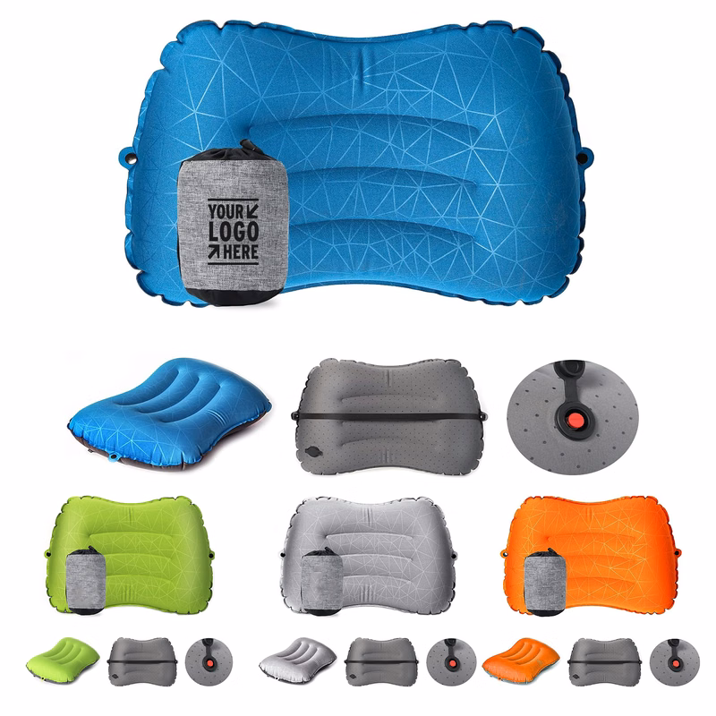 Lumbar Support 2.0 Blow Up Backpacking Airplane Camping Inflatable Travel Pillow