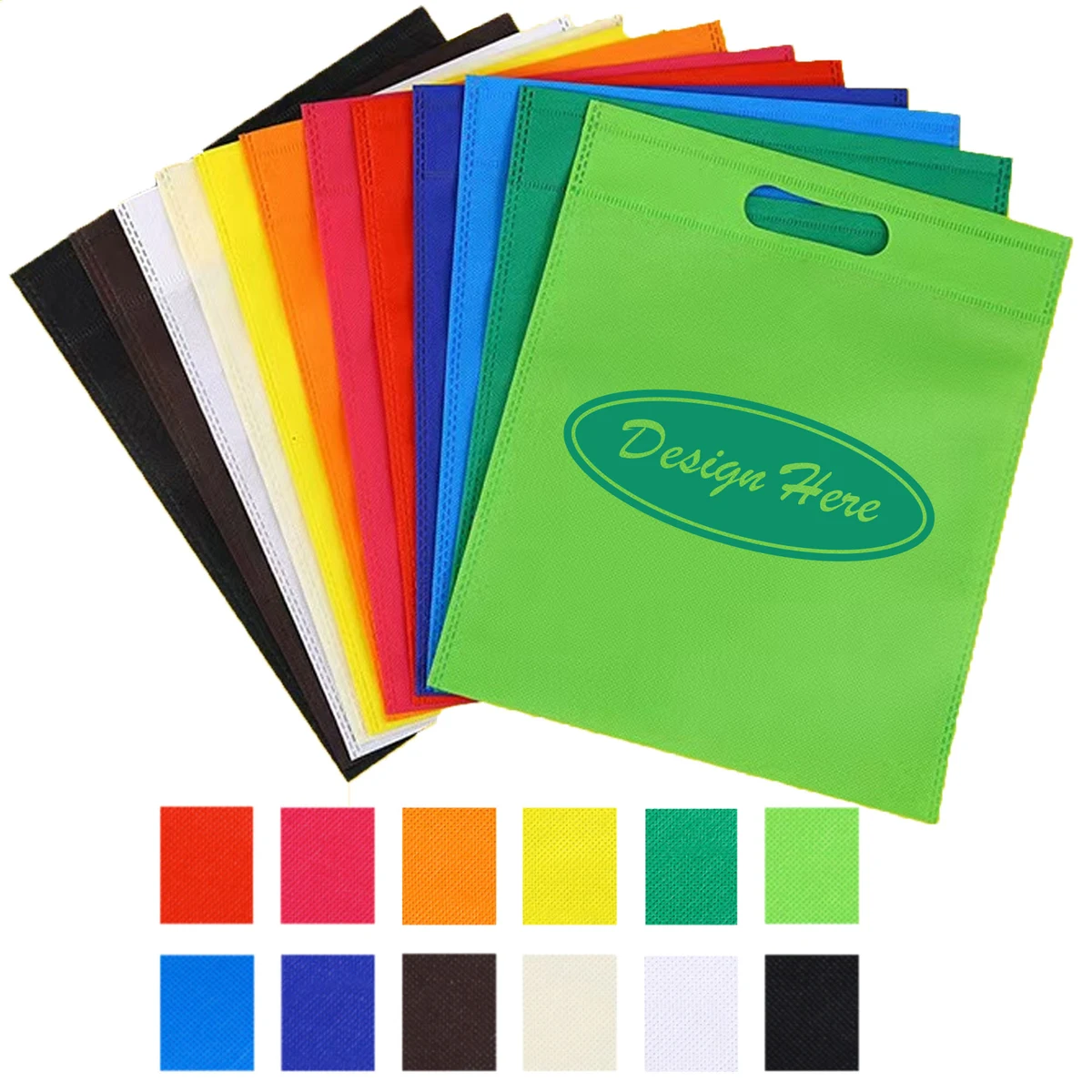 Custom Non-Woven Bags with Flat-Mouth Design for Shopping 1