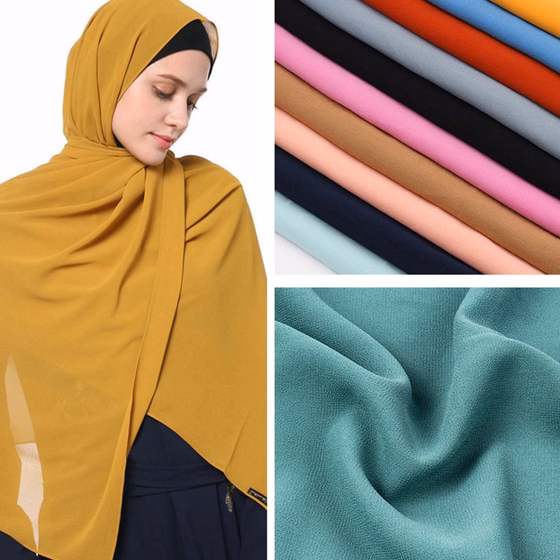Muslim Hijab Bubble Chiffon Scarf